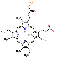 Zn(II)中卟啉IX结构式