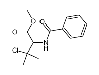 N-benzoyl-3-chlorovaline methyl ester Structure