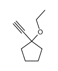 Cyclopentane, 1-ethoxy-1-ethynyl- (9CI) Structure