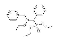 (R,S)-(α-(Benzyl(ethoxy)amino)benzyl)phosphonsaeure-diethylester结构式