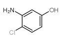 3-氨基-4-氯苯酚结构式