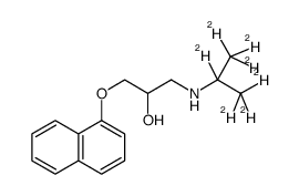 Propranolol D7 hydrochloride Structure