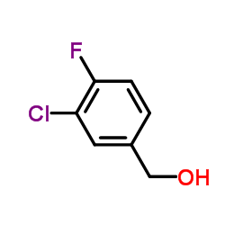 (3-Chloro-4-fluorophenyl)methanol Structure
