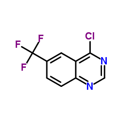 4-氯-6-(三氟甲基)喹唑啉结构式