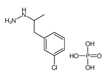 1-(3-chlorophenyl)propan-2-ylhydrazine,phosphoric acid Structure
