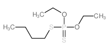 Phosphorodithioic acid,S-butyl O,O-diethyl ester结构式