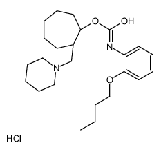 [(1R,2R)-2-(1-piperidylmethyl)cycloheptyl] N-(2-butoxyphenyl)carbamate hydrochloride结构式