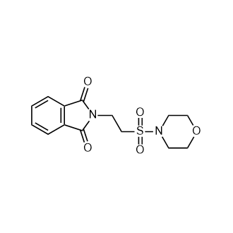 2-[2-(吗啉-4-磺酰基)乙基]-2,3-二氢-1H-异吲哚-1,3-二酮结构式