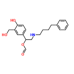 1-[4-Hydroxy-3-(hydroxymethyl)phenyl]-2-[(4-phenylbutyl)amino]ethyl formate Structure
