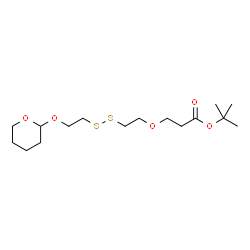 THP-SS-PEG1-Boc Structure
