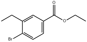 4-溴-3-乙基苯甲酸乙酯结构式