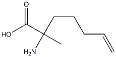 2-amino-2-methyl-6-Heptenoic acid Structure