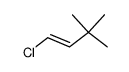 (E)-1-chloro-3,3-dimethyl-1-butene结构式
