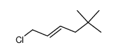 1-chloro-5,5-dimethyl-2-hexene结构式