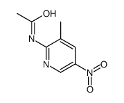 N-(3-methyl-5-nitropyridin-2-yl)acetamide结构式
