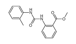 methyl 2-(3-(o-tolyl)ureido)benzoate结构式