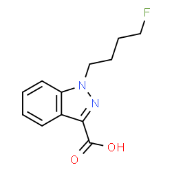 4-fluoro MDMB-BUTINACA 3-carboxyindazole metabolite结构式