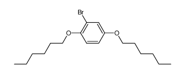 2-bromo-1,4-bis(hexyloxy)benzene结构式