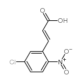 5-chloro-2-nitrocinnamic acid Structure