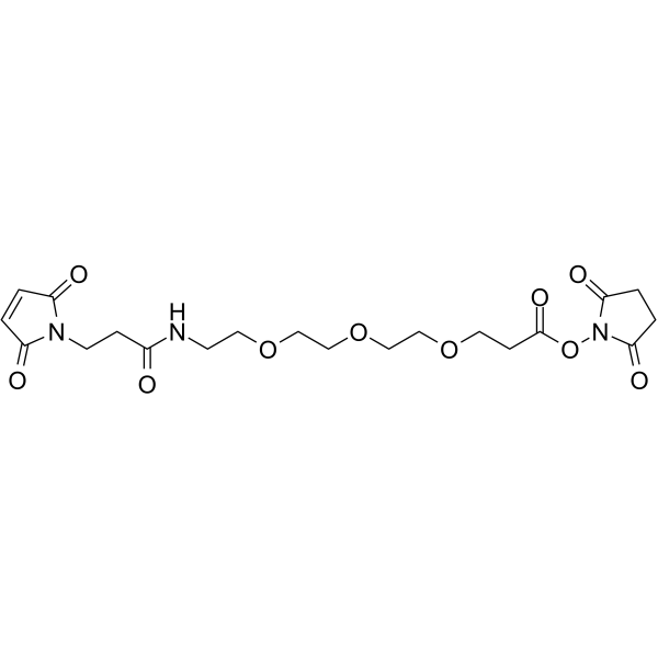 Mal-amido-PEG3-NHS ester Structure