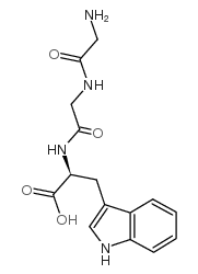 H-甘氨酸-甘氨酸-色氨酸-OH结构式