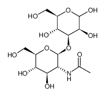 3-O-[2-乙酰氨基-2-脱氧-beta-d-呋喃葡萄糖]-d-吡喃甘露糖结构式