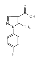 1-(4-氟苯基)-5-甲基-1H-吡唑-4-羧酸结构式