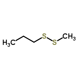 Methyl propyl disulfide Structure