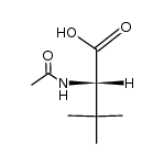 (2S)-2-乙酰胺基-3,3-二甲基丁酸结构式