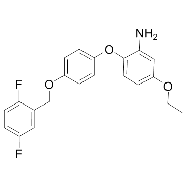 2-[4-[(2,5-二氟苯基)甲氧基]苯氧基]-5-乙氧基苯胺结构式
