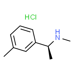 (S)-N-甲基-1-(间甲苯基)乙胺盐酸盐结构式