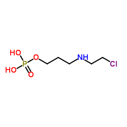 3-[(2-Chloroethyl)amino]propyl dihydrogen phosphate结构式