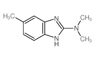 (9ci)-N,N-二甲基-5-甲基-1H-苯并咪唑-2-胺结构式