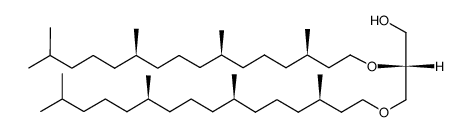 2,3-bis-O-[(3R,7R,11R)-3,7,11,15-tetramethylhexadecan-1-yl]-sn-glycerol结构式
