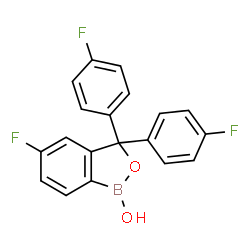 5-Fluoro-3,3-bis(4-fluorophenyl)benzo[c][1,2]oxaborol-1(3H)-ol Structure