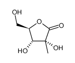 2,3-O-异丙亚基-2-C-甲基-D-核糖酸-gamma-内酯结构式