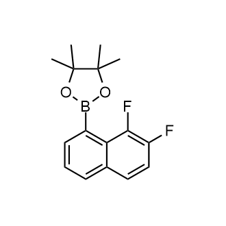 2-(7,8-二氟萘-1-基)-4,4,5,5-四甲基-1,3,2-二氧硼烷结构式