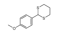 2-(4-甲氧苯基)-1,3-二噻烷结构式