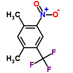 2,4-二甲基-5-硝基三氟甲苯结构式