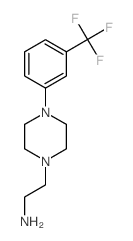 2-{4-[3-(三氟甲基)苯基]哌嗪-1-基}乙胺结构式