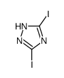 3,5-diiodo-1H-1,2,4-triazole结构式