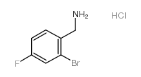 (2-溴-4-氟苯基)甲胺盐酸盐结构式