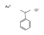 (二甲基苯基膦)氯化金结构式