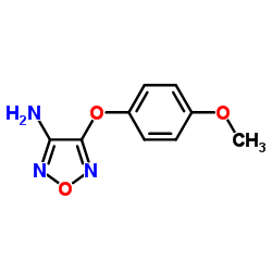4-(4-Methoxyphenoxy)-1,2,5-oxadiazol-3-amine结构式