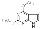7H-Pyrrolo[2,3-d]pyrimidine,4-methoxy-2-(methylthio)- Structure