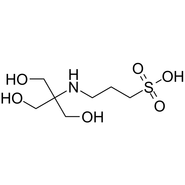 N-三(羟甲基)甲基-3-氨基丙磺酸(TAPS)结构式