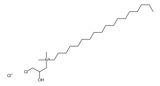 (3-chloro-2-hydroxypropyl)dimethyloctadecylammonium chloride Structure