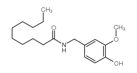 Decylic acid vanillylamide Structure