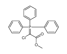 METHYL 2-CHLORO-2-(TRIPHENYLPHOSPHORANYLIDENE)ACETATE Structure