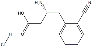 (R)-3-Amino-4-(2-cyanophenyl)-butyric acid-HCl Structure